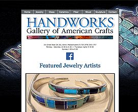 Handworks Gallery of American Crafts web design