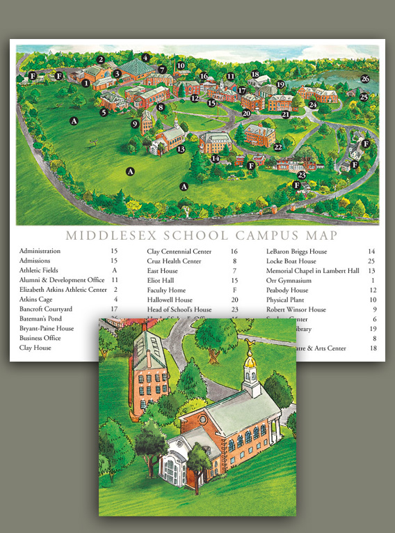 Middlesex School Campus map